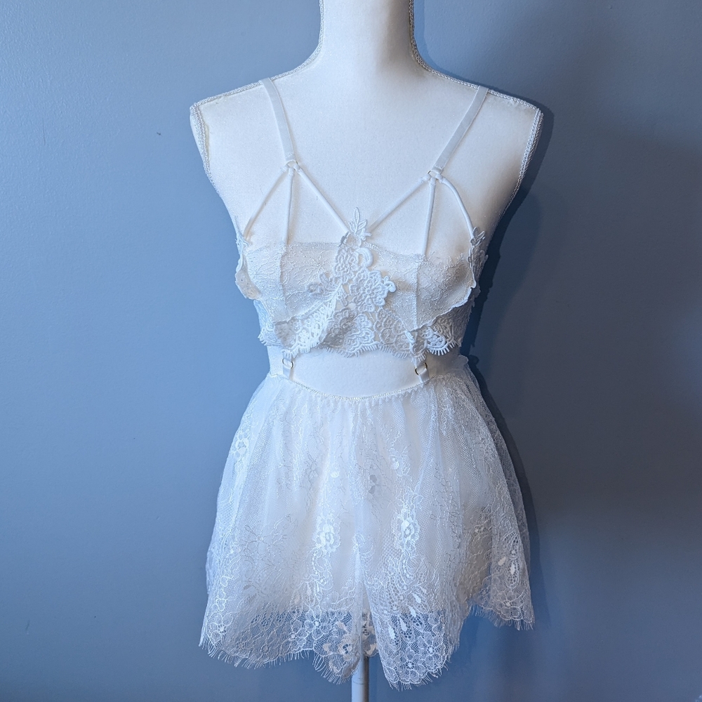 Victoria's Secret White Lace Intimate Lingerie Top